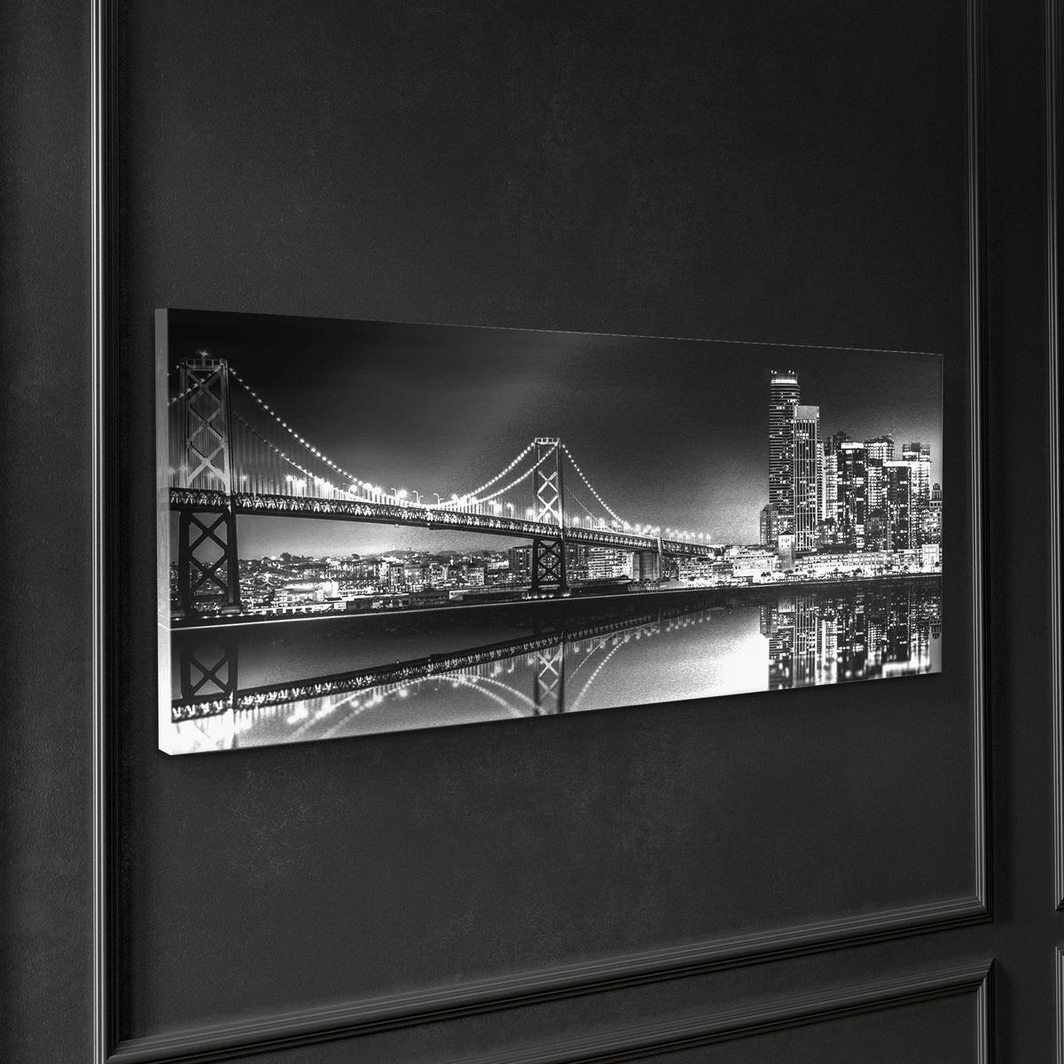 LEINWANDBILD Städte 150/60 cm  - Multicolor, Basics, Holz/Textil (150/60cm)