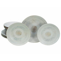 TAFELSERVICE Braun, Creme Neapel Offwhite 12-teilig  - Creme/Braun, Basics, Keramik - Creatable