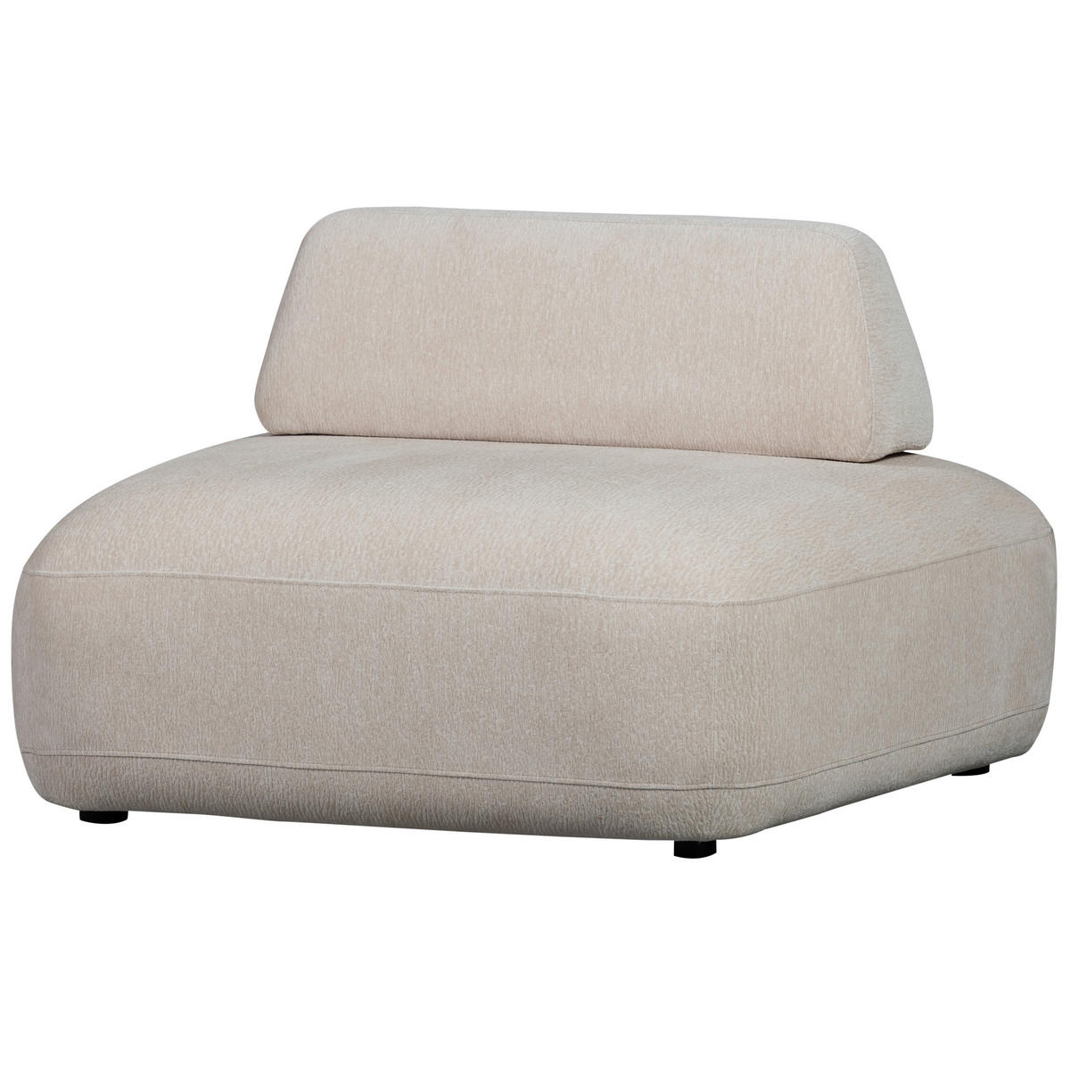 SESSEL in Struktur Sandfarben  - Sandfarben/Schwarz, Design, Kunststoff/Textil (100/70/116cm) - Livetastic