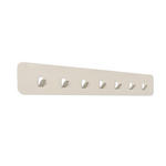 HAKENLEISTE  in Creme  - Creme, Design, Metall (70/10/3cm) - Xora