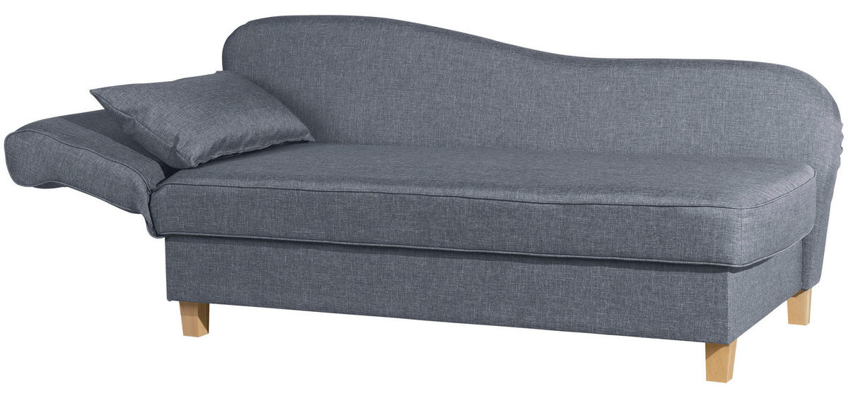 RÉCAMIERE in Flachgewebe Blau  - Blau, Design, Holz/Textil (190/88/82cm) - Max Winzer
