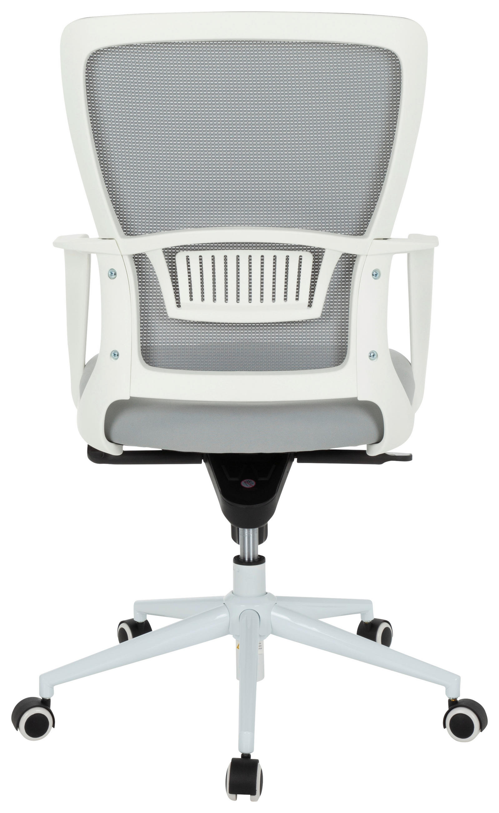 Thumbnail - Mid.you Drehstuhl, Grau, Weiß, Kunststoff, Textil, Drehkreuz, 56x107x58 cm, Wippmechanik mit Härtegradeinstellung, ergon...