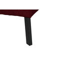 ECKSOFA in Chenille Rot 205/280 cm - Rot/Schwarz, Design, Textil/Metall (205/280cm) - Xora