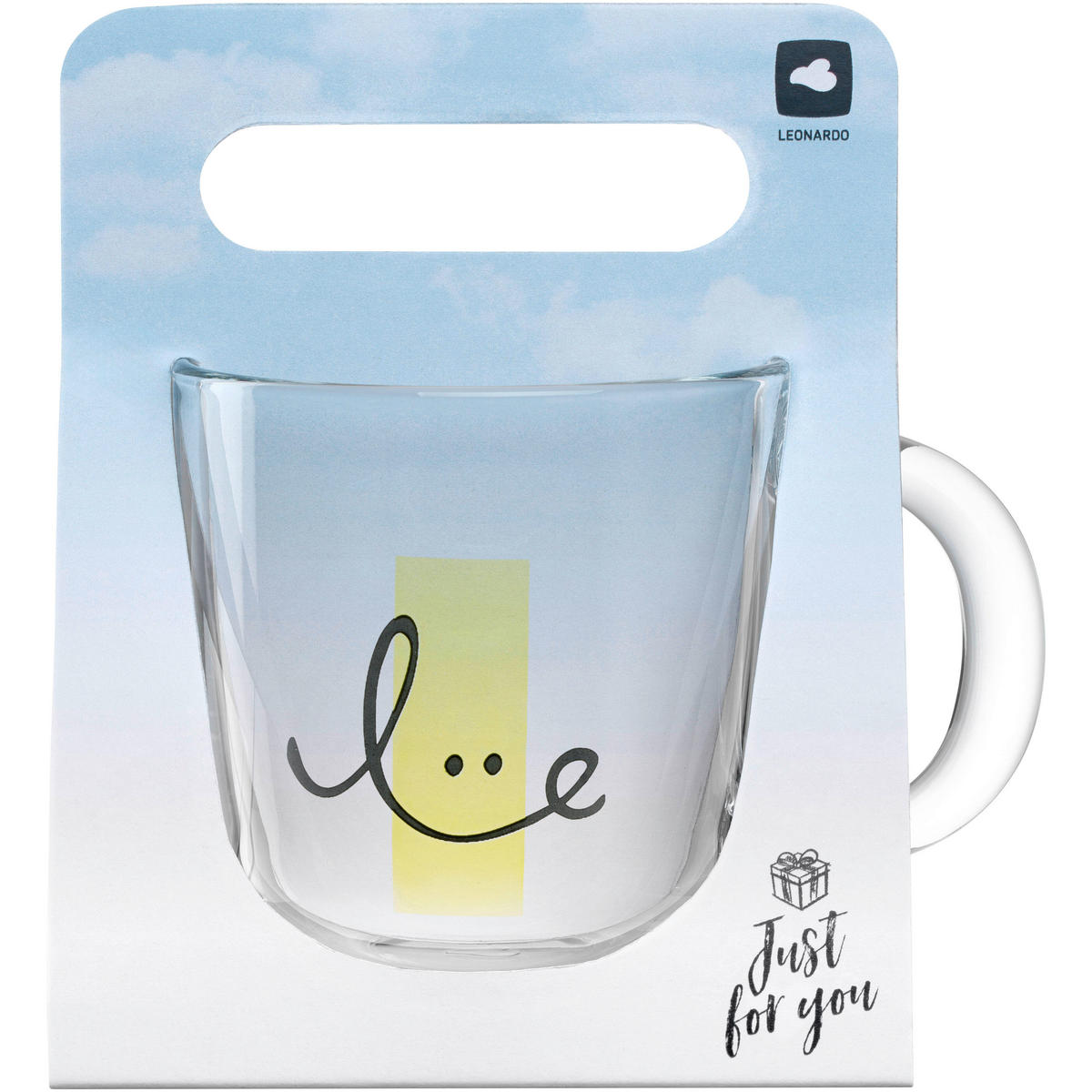 TASSE EMOZIONE   400 ml  - Transparent/Gelb, Basics, Glas (12,5/10,0/8,7cm) - Leonardo