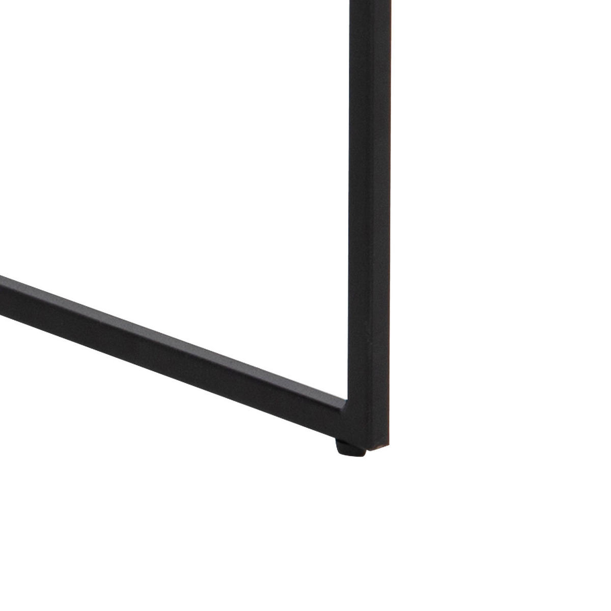 COUCHTISCH 120/60/48 cm rechteckig Schwarz  - Schwarz, KONVENTIONELL, Holzwerkstoff/Metall (120/60/48cm) - MID.YOU