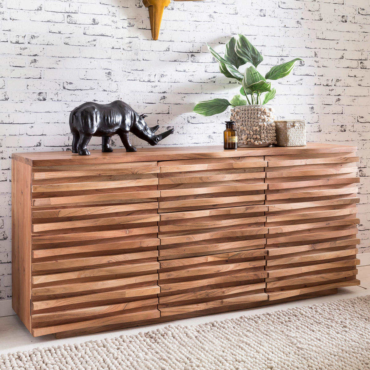 SIDEBOARD 160/75/43 cm  - Akaziefarben, Design, Holz (160/75/43cm) - MID.YOU
