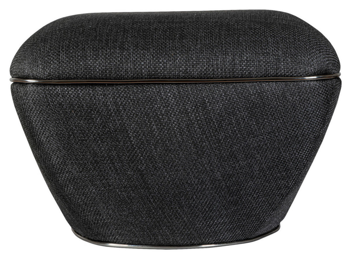 TABURET, textil, 60/42,5 cm - barvy grafitu/antracitová, Design, kov/textil (60/42,5cm) - MID.YOU
