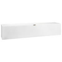 HÄNGEELEMENT Weiß  - Edelstahlfarben/Weiß, Design, Glas/Holzwerkstoff (164,6/32/29cm) - Hom`in