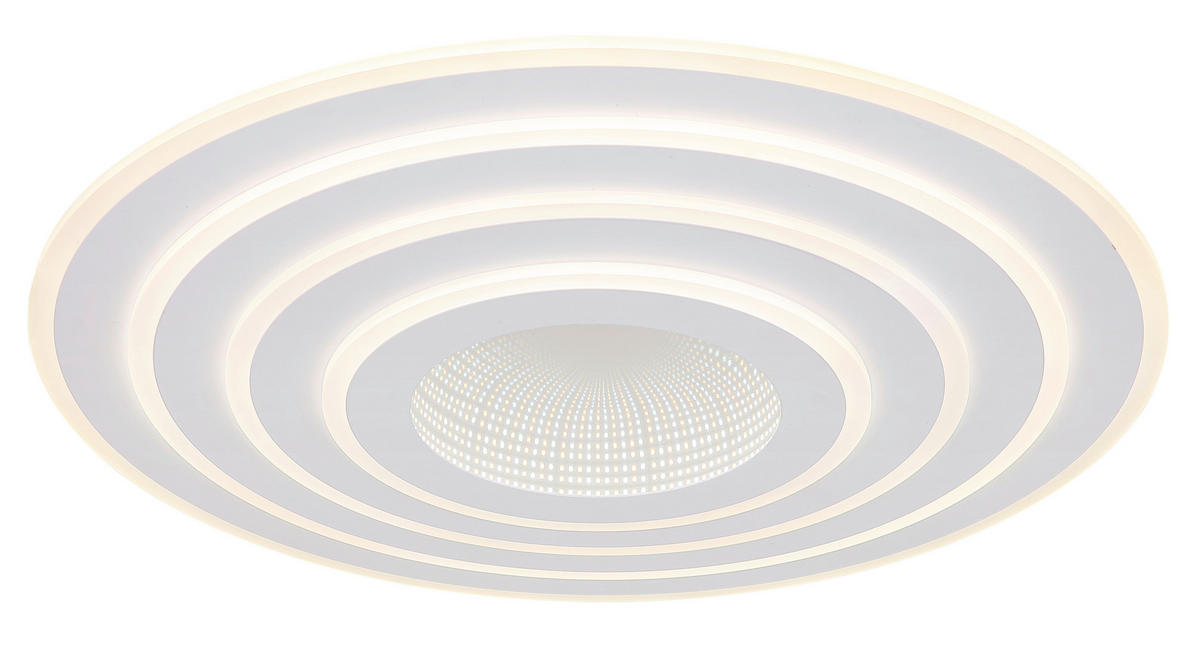 LED-DECKENLEUCHTE  Smart 70/6,7 cm   - Chromfarben/Opal, Basics, Kunststoff/Metall (70/6,7cm)