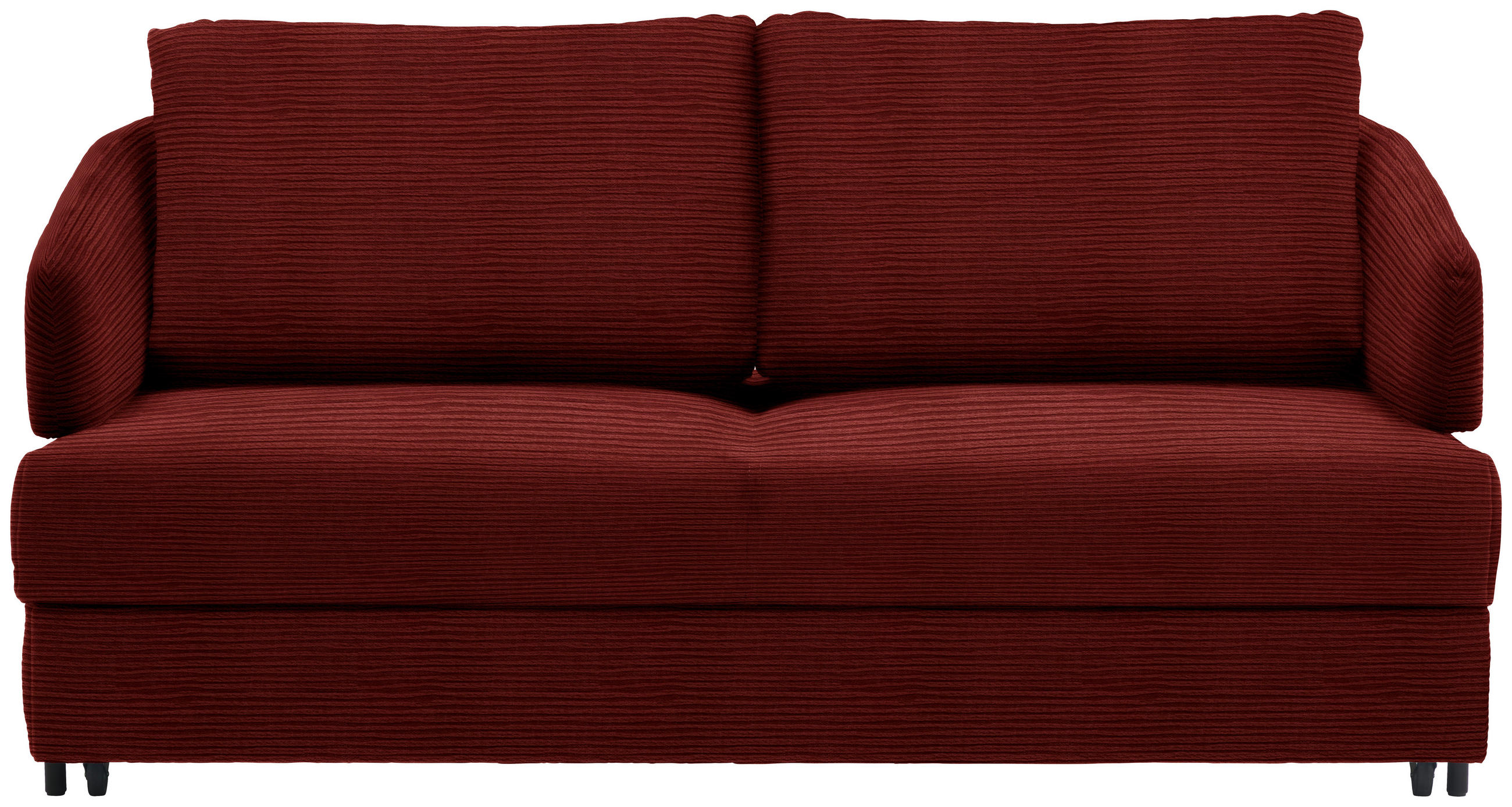 SCHLAFSOFA in Textil Rot  - Rot/Schwarz, Design, Textil/Metall (172/76-89/112-120cm) - Bali