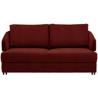 SCHLAFSOFA in Textil Rot  - Rot/Schwarz, Design, Textil/Metall (172/76-89/112-120cm) - Bali
