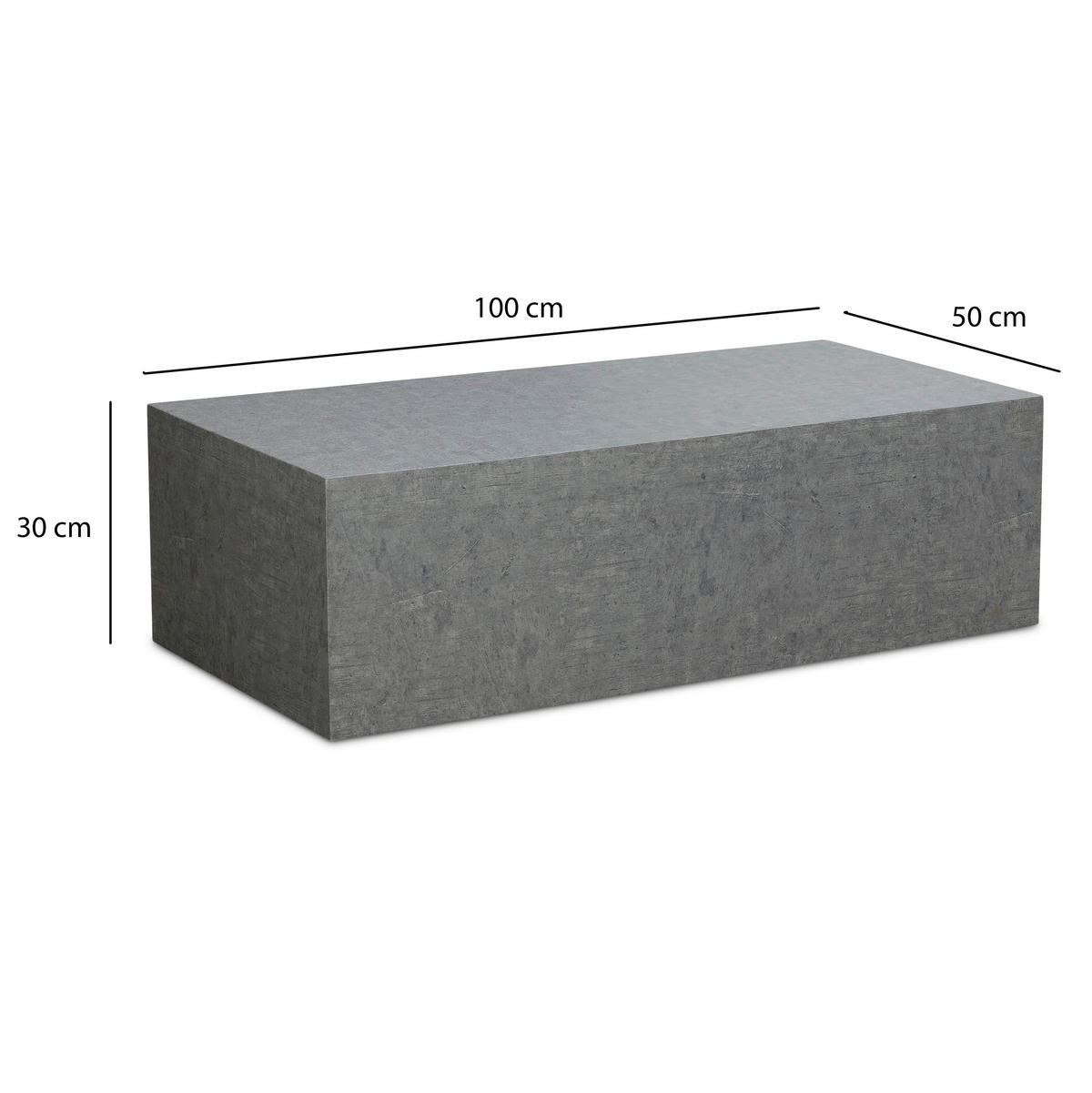 COUCHTISCH in Holzwerkstoff 100/50/30 cm  - Grau, Design, Holzwerkstoff (100/50/30cm) - MID.YOU