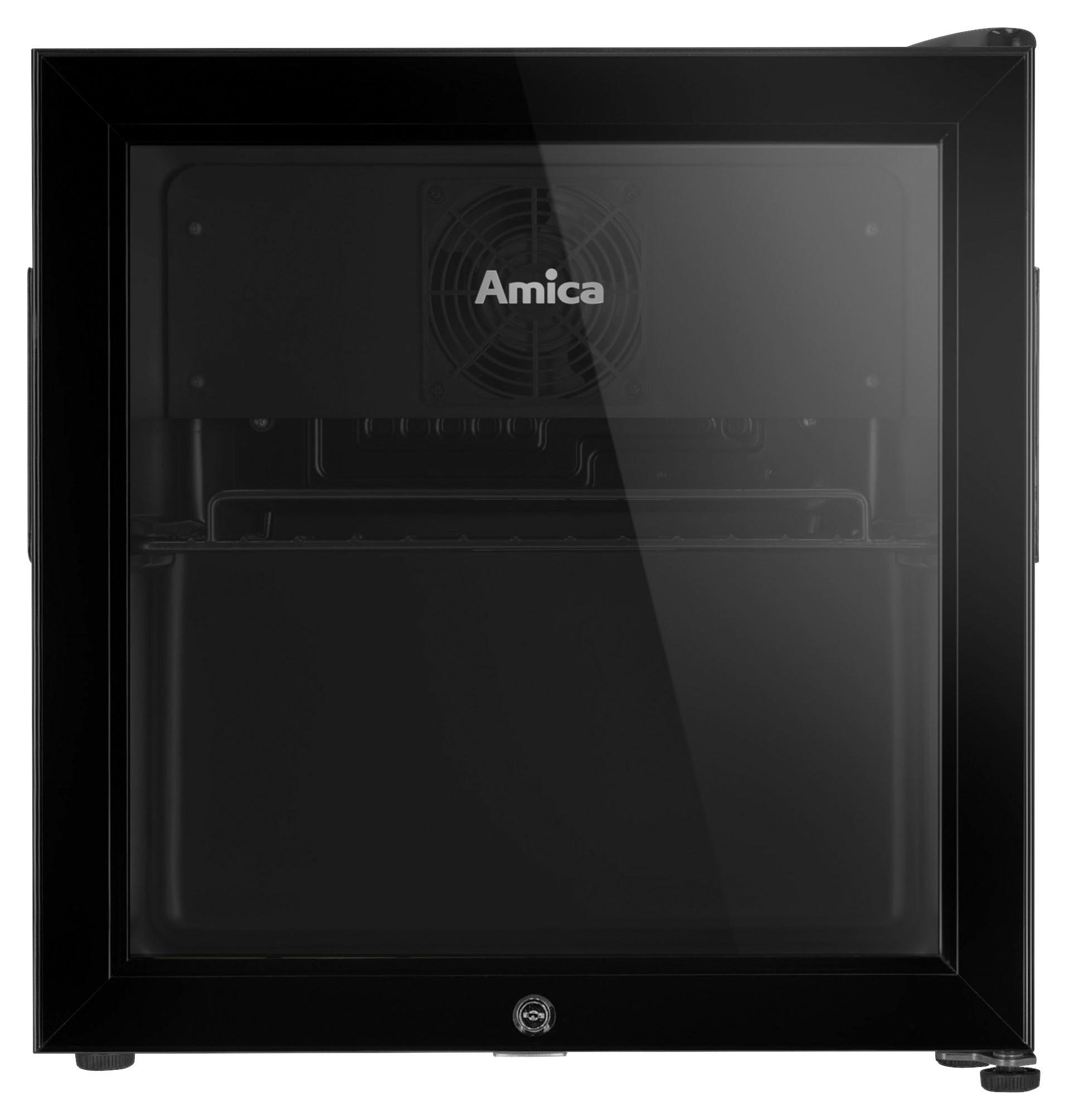 GETRÄNKEKÜHLSCHRANK 50/48/45 cm  - Schwarz, Basics, Glas/Metall (50/48/45cm) - Amica