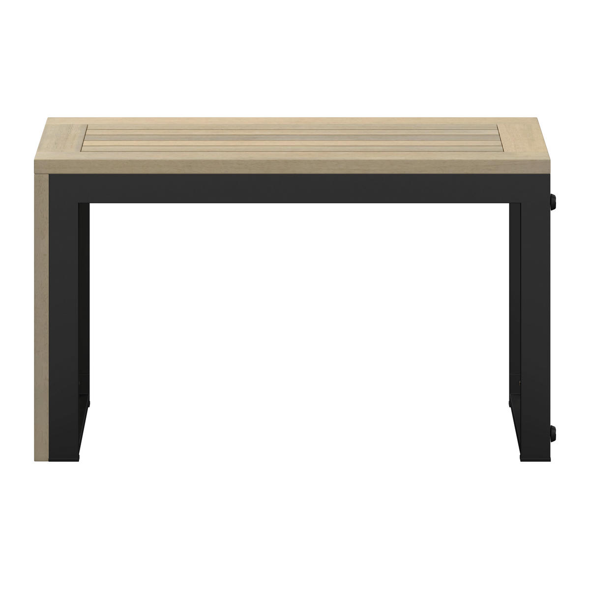 LOUNGETISCH  - Schwarz/Akaziefarben, Natur, Holz/Metall (35/71/41cm) - Ambia Garden