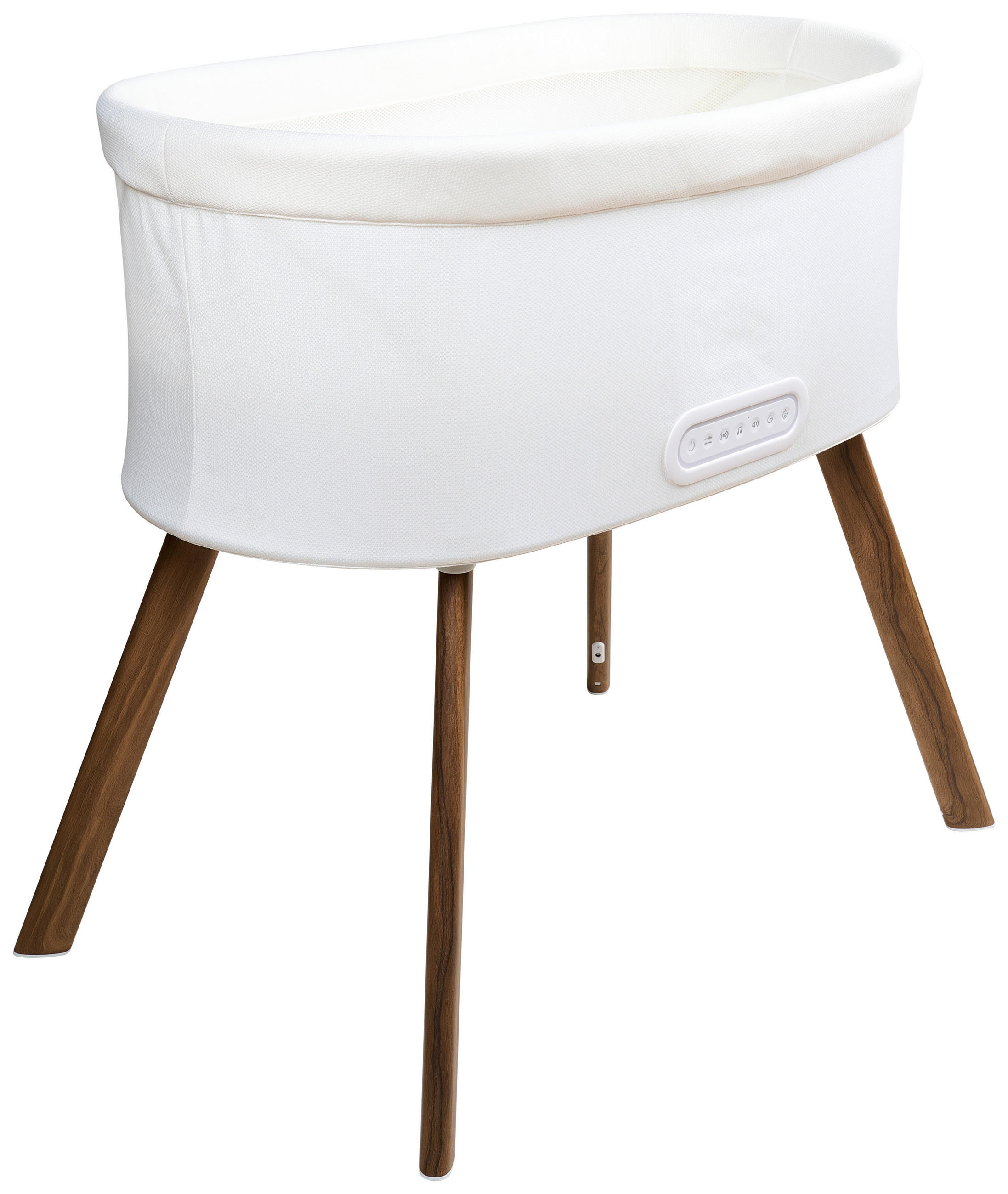 SIDOSÄNG  89/58,6/87 cm  - vit/naturfärgad, Trend, metall/textil (89/58,6/87cm) - Jimmylee