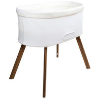 PRÍSTAVNÁ POSTIEĽKA   - biela/prírodná farba, Trend, kov/textil (89/58,6/87cm) - Jimmylee