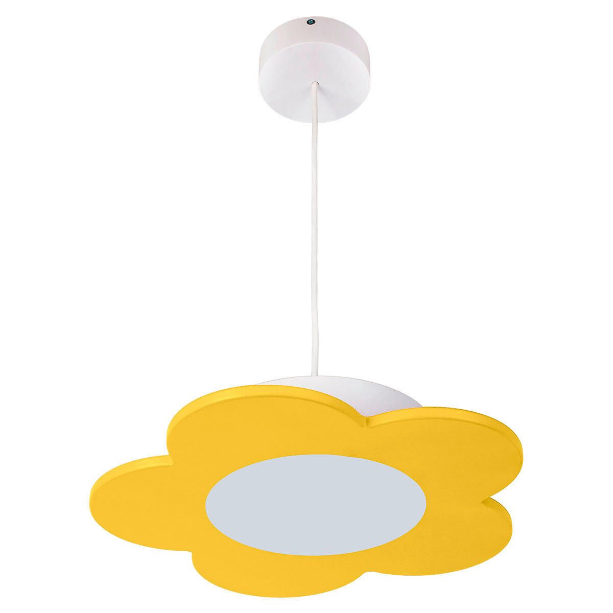 KINDERHÄNGELEUCHTE Fiore 33/70 cm   - Gelb, Basics, Holzwerkstoff/Kunststoff (33/70cm)