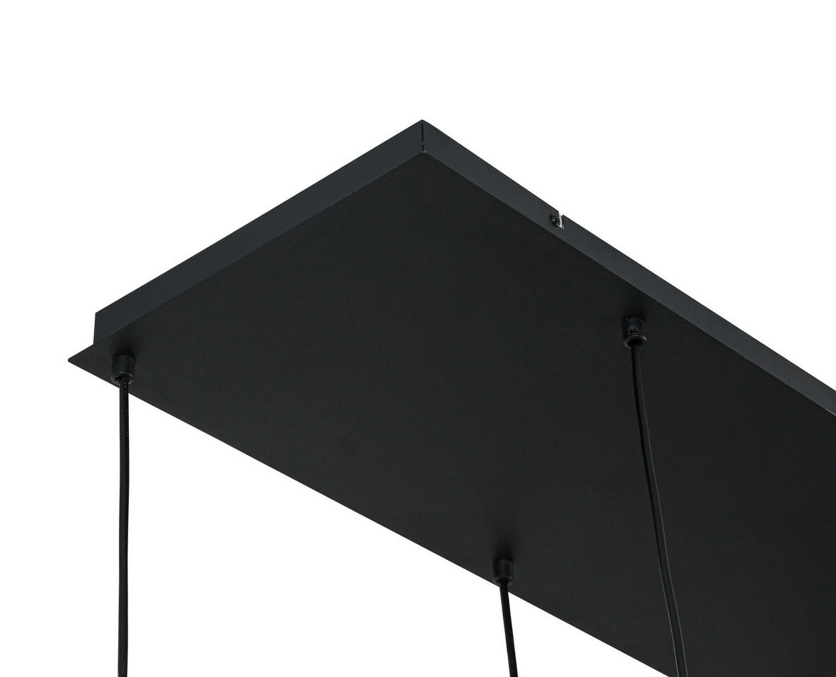 HÄNGELEUCHTE 110/31/120 cm  - Transparent/Schwarz, Trend, Glas/Kunststoff (110/31/120cm) - Collett's Monde