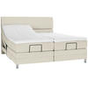 BOXSPRINGBETT 180/200 cm  in Hellgrau  - Chromfarben/Hellgrau, Konventionell, Kunststoff/Textil (180/200cm) - Voleo