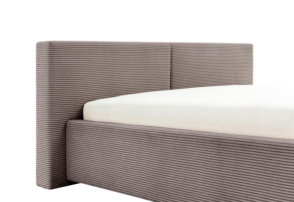 POLSTERBETT 140/200 cm  Taupe  - Taupe, Basics, Holz/Textil (140/200cm) - Xora