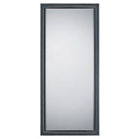 WANDSPIEGEL 80/180/4 cm    in rechteckig  - Schwarz, KONVENTIONELL, Glas/Kunststoff (80/180/4cm)