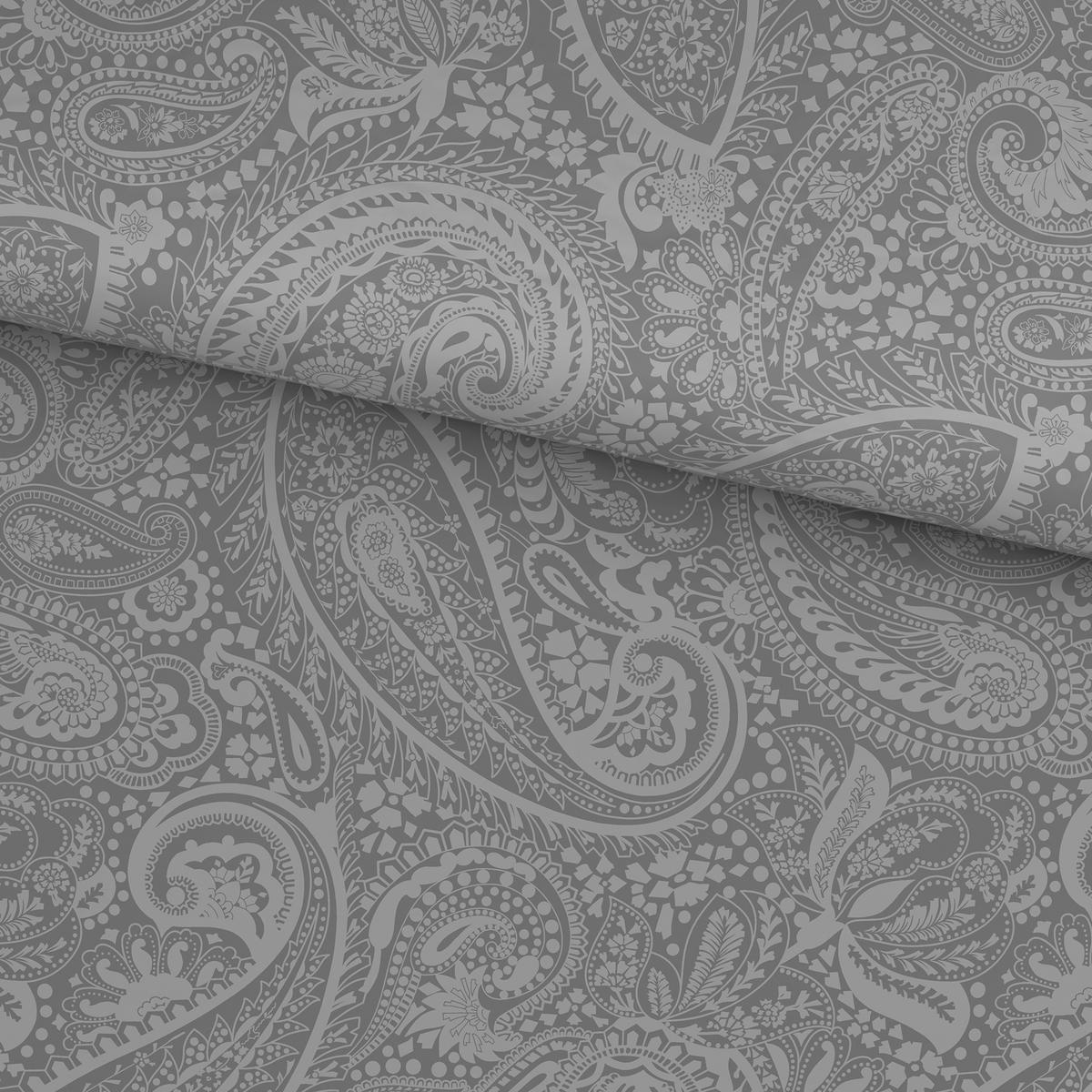 WENDEBETTWÄSCHE Mavie Satin 140/200 cm  - Grau, KONVENTIONELL, Textil (140/200cm) - Novel
