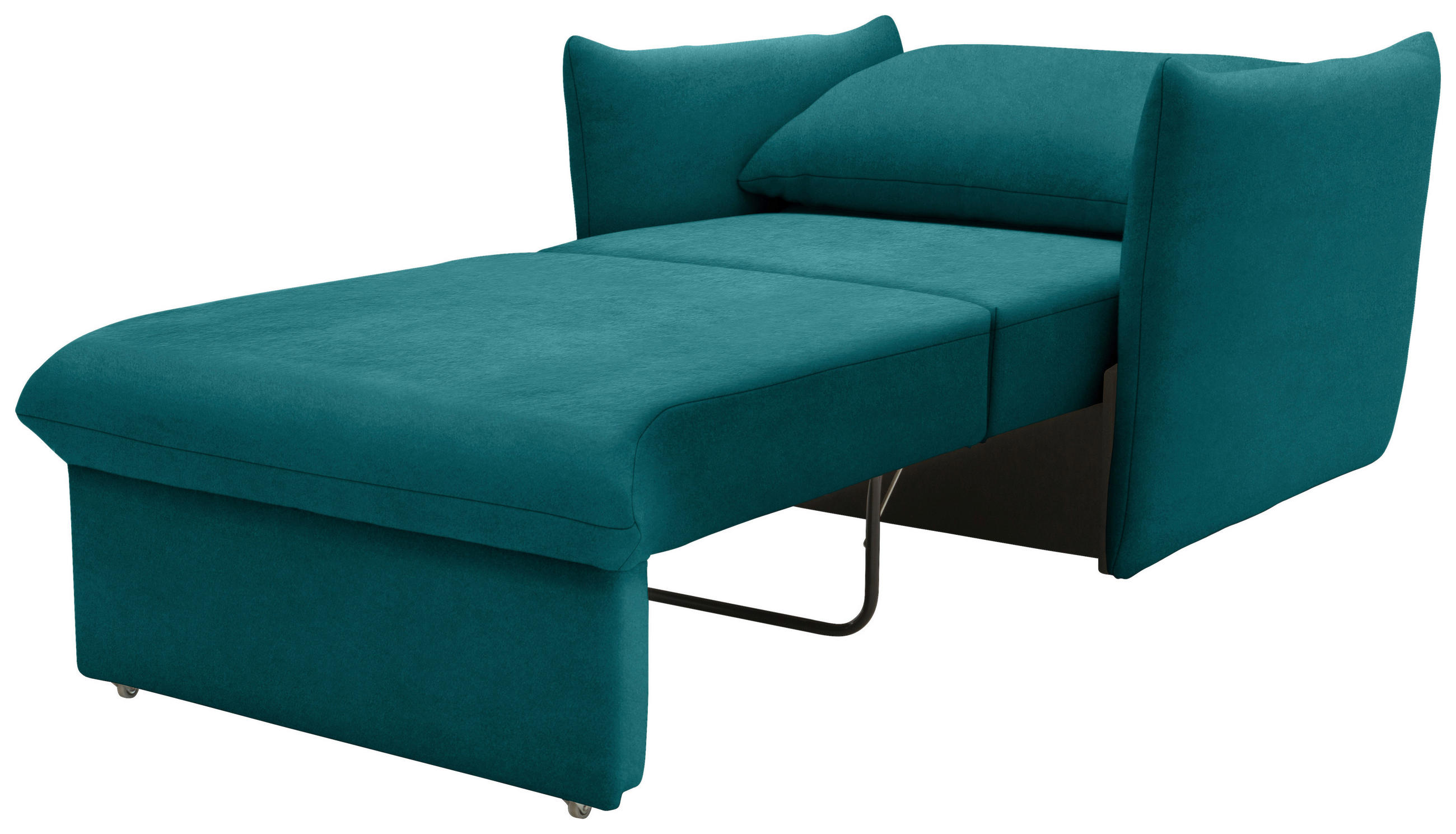 SESSEL Mikrofaser Petrol    - Petrol/Schwarz, Design, Kunststoff/Textil (120/100/97cm) - LOOKS by W.Joop