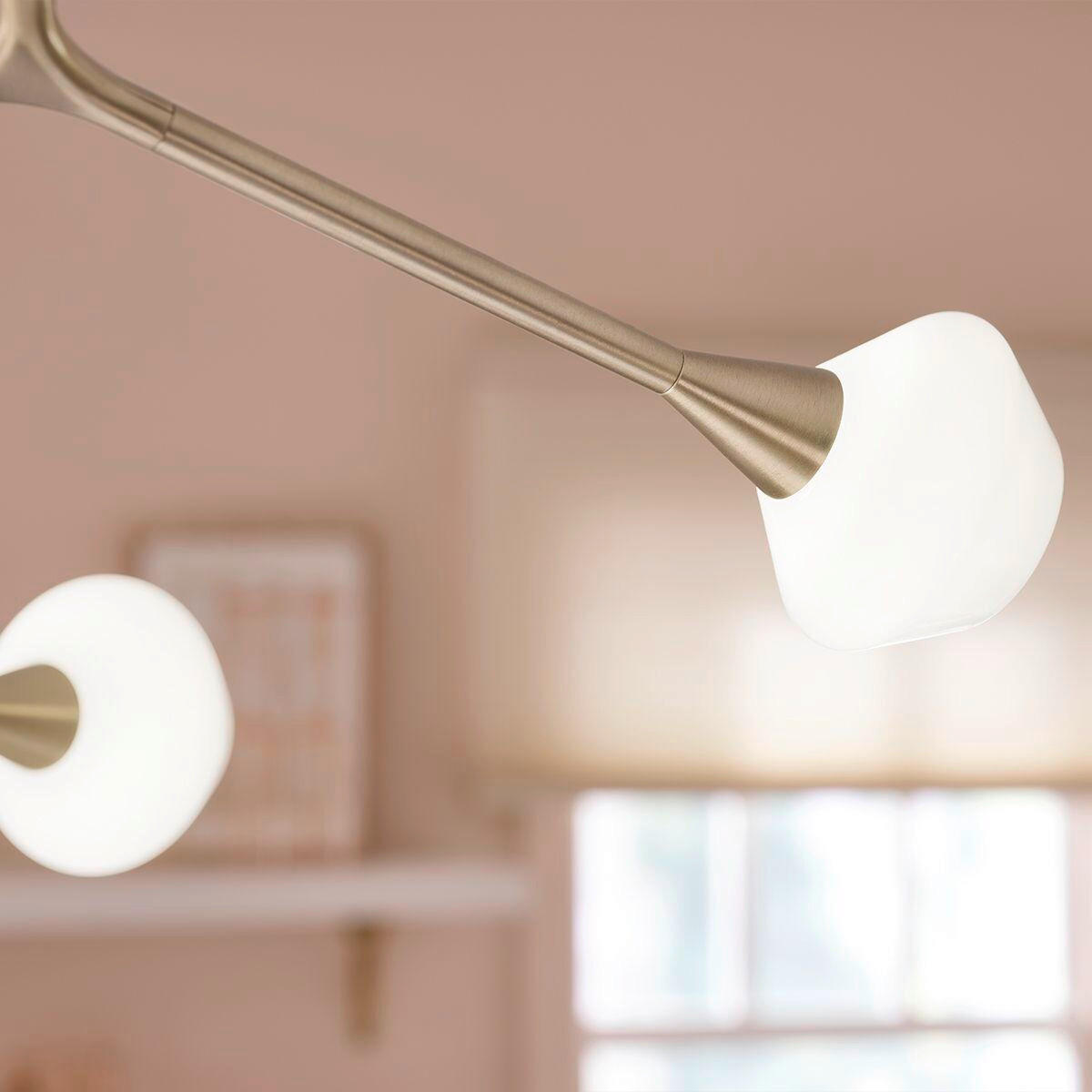 KRONLEUCHTER Kichler 79,4/133,4/67,3 cm  - Champagner, Design, Glas/Metall (79,4/133,4/67,3cm) - Elstead Lighting