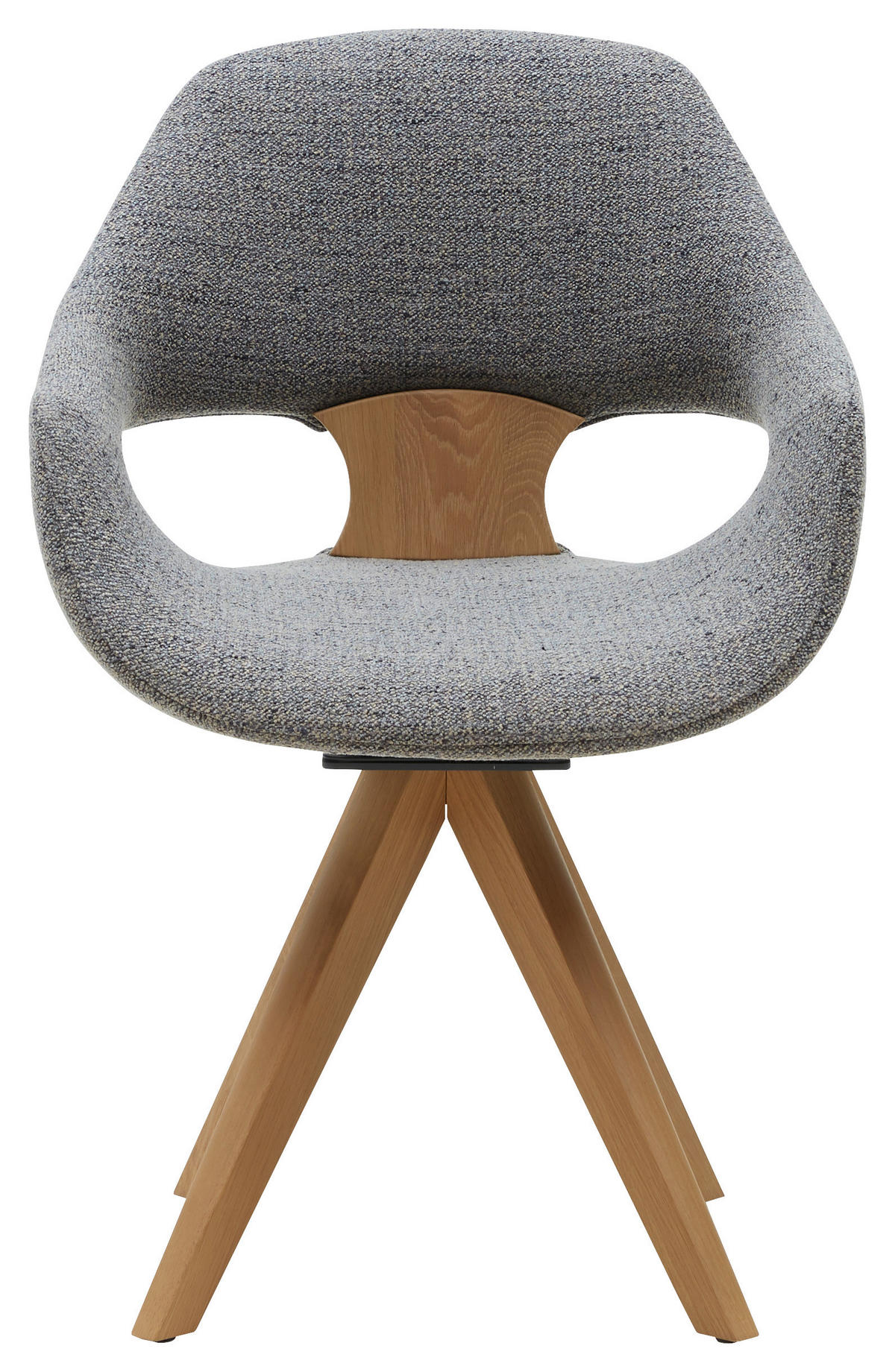 ARMLEHNSTUHL  in Flachgewebe  - Eichefarben/Grau, Natur, Holz/Textil (60/91/60cm) - Valnatura