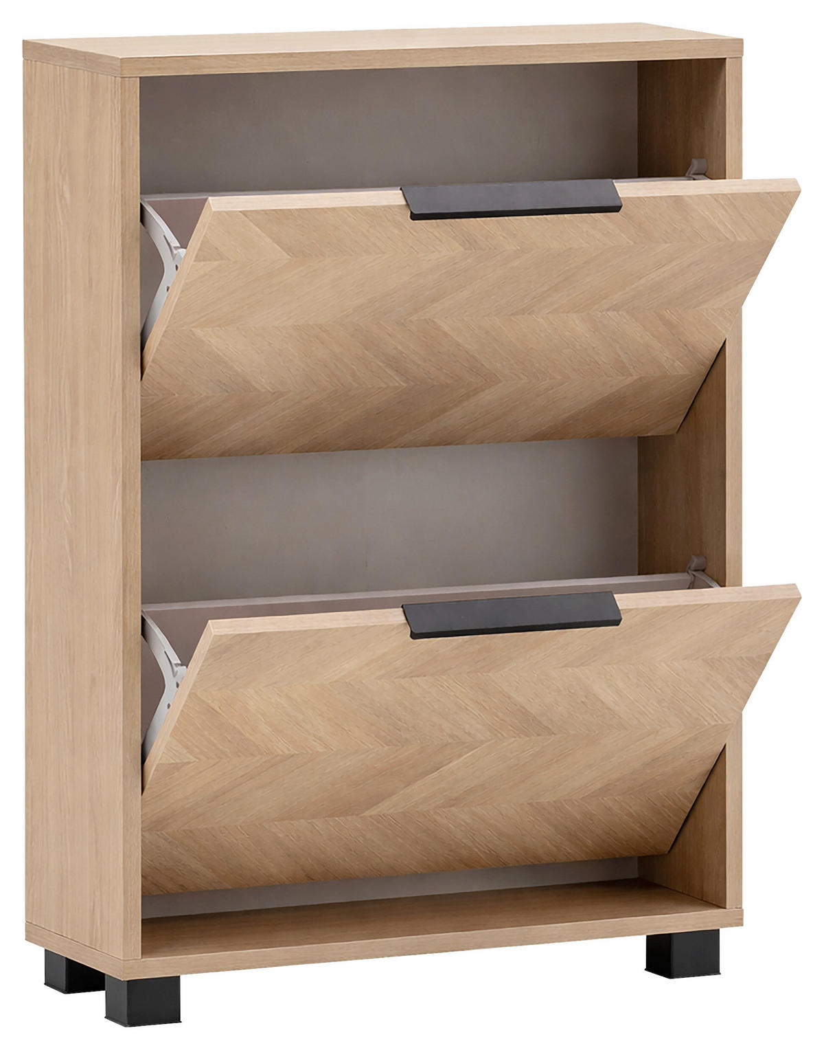 SCHUHKIPPER  in 59,8/85,7/19,55 cm  - Eichefarben/Schwarz, Design, Holzwerkstoff/Kunststoff (59,8/85,7/19,55cm) - MID.YOU