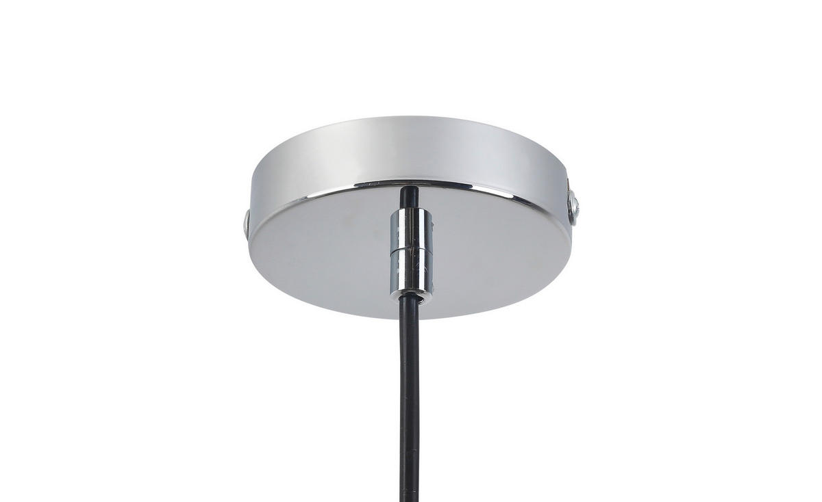 LED-HÄNGELEUCHTE 27/22-120 cm  - Chromfarben/Schwarz, LIFESTYLE, Glas/Metall (27/22-120cm) - Dieter Knoll