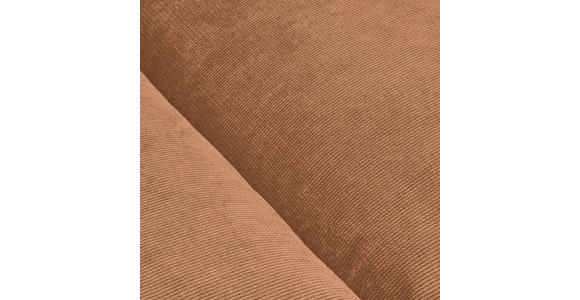 BIGSOFA Feincord Orange  - Schwarz/Orange, Design, Kunststoff/Textil (260/90/140cm) - Carryhome