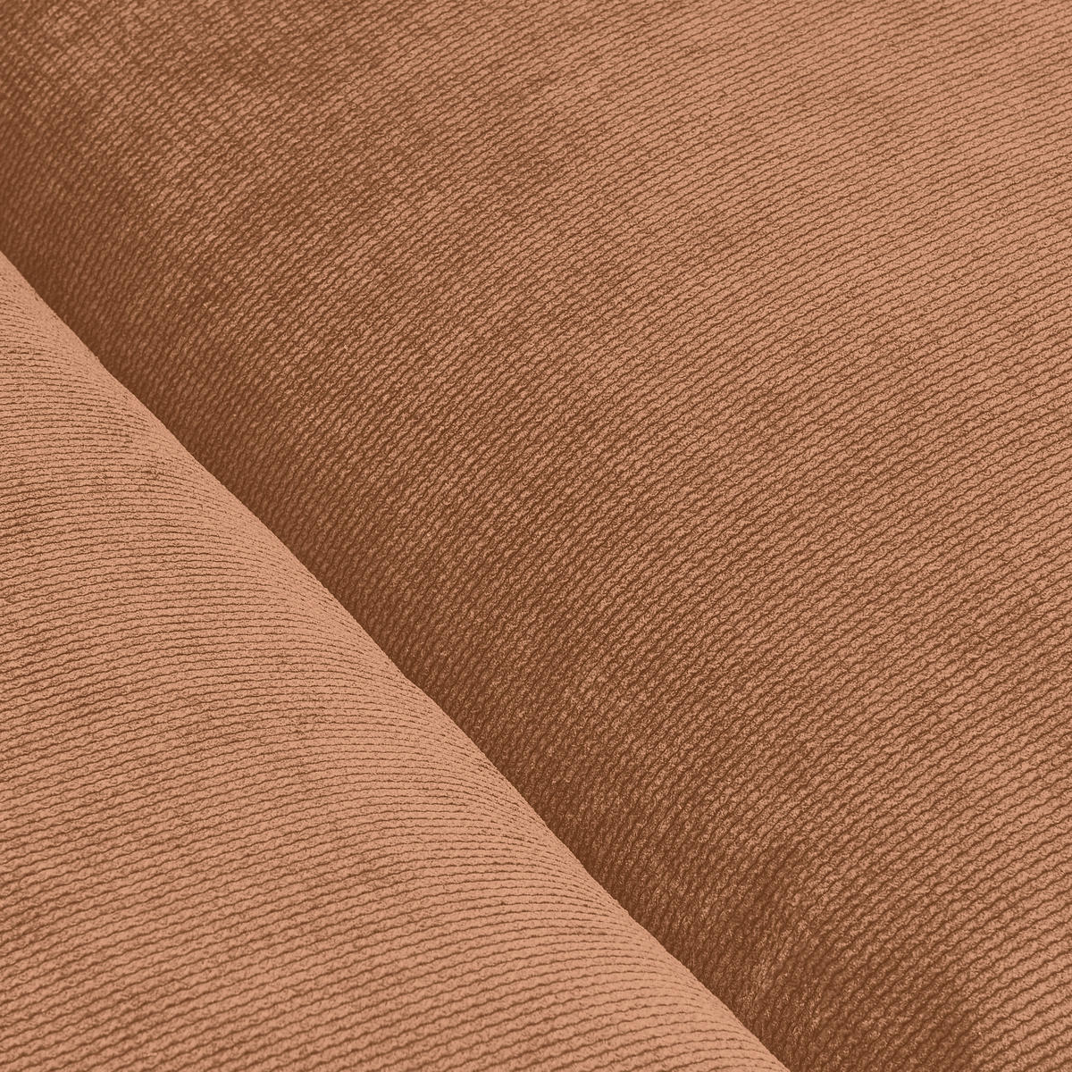 BIGSOFA Feincord Orange  - Schwarz/Orange, Design, Kunststoff/Textil (260/90/140cm) - Carryhome