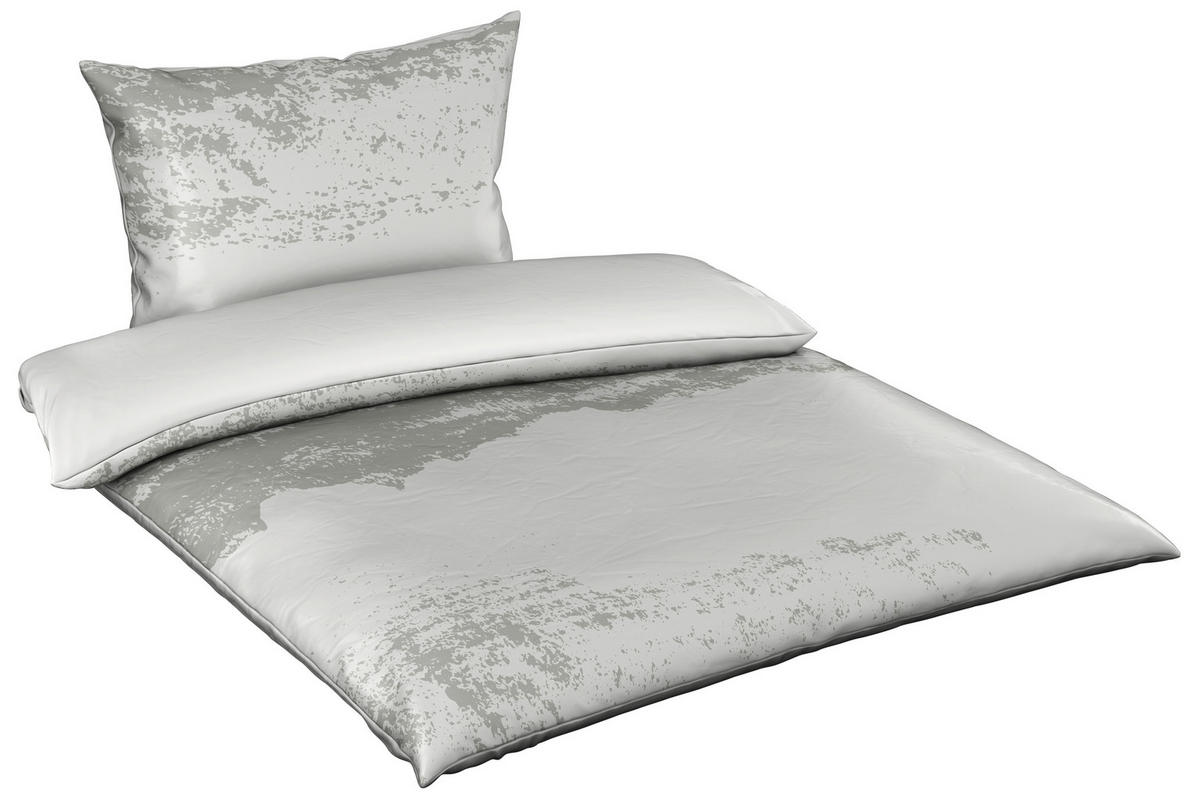 POSTELJINA SA DVA LICA 140/200 cm saten siva  - siva, Osnovno, tekstil (140/200cm) - Esposa