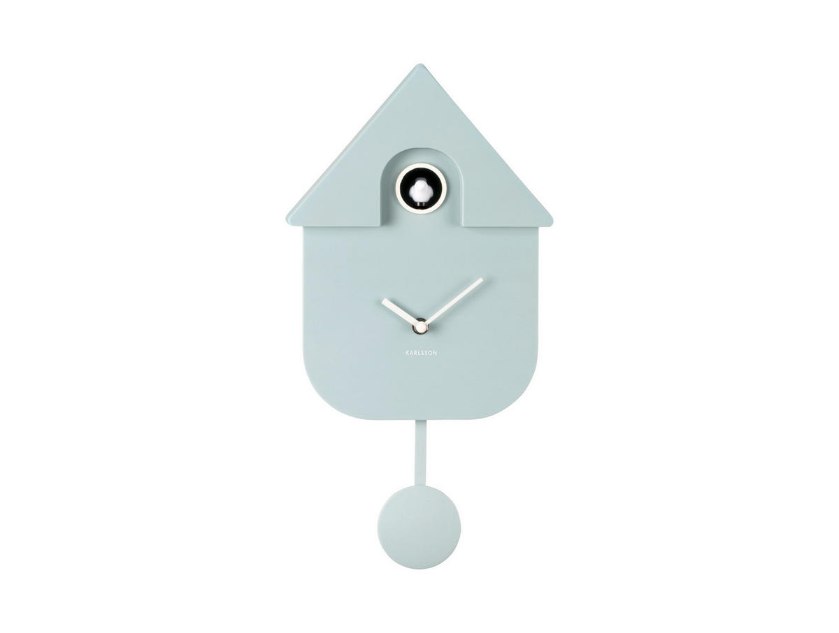 WANDUHR  Hellblau  - Hellblau, KONVENTIONELL, Kunststoff (21,5/41/8,5cm) - Karlsson