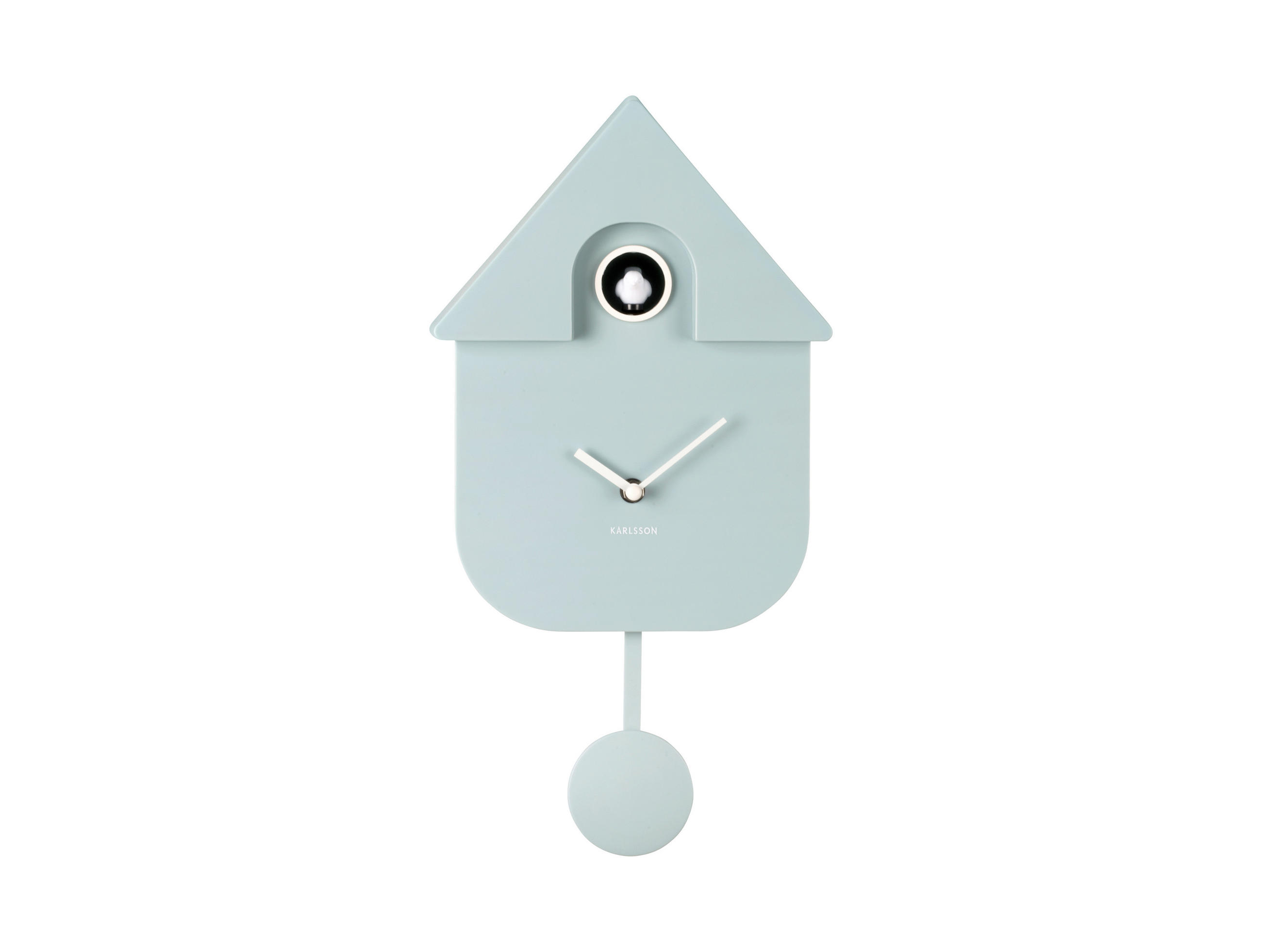 Karlsson Wanduhr Modern Cuckoo Hellblau 21.5x41x8.5 cm