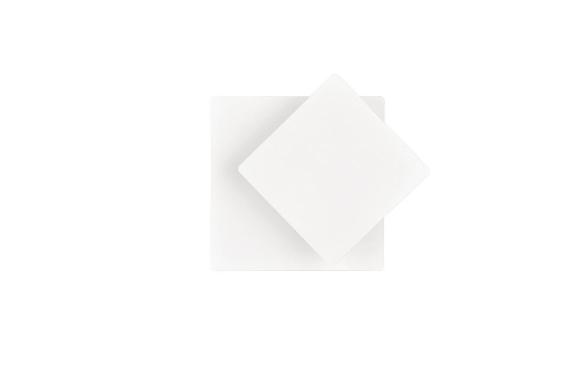 LED-WANDLEUCHTE - Weiss, Design, Metall (18/18/7.2cm) - Trio Leuchten