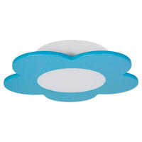 DĚTSKÉ STROPNÍ SVÍTIDLO, 33/20 cm  - světle modrá, Basics, kompozitní dřevo/plast (33/20cm)