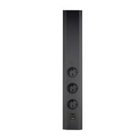 STECKDOSENELEMENT - Schwarz, Basics, Metall (51/10,5/8cm) - HKT