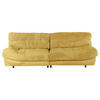 BIG SOFFA i plysch gul  - svart/gul, Klassisk, textil/plast (262/70/115cm) - MID.YOU