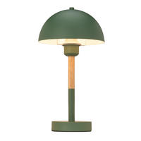TISCHLEUCHTE Santa Clarita 20/38 cm   - Naturfarben/Grün, KONVENTIONELL, Holz/Metall (20/38cm) - Novel