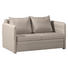 SCHLAFSOFA in Textil Creme - Chromfarben/Creme, KONVENTIONELL, Textil/Metall (213/88/91cm) - Novel SCHLAFSOFA in Textil Creme - Chromfarben/Creme, KONVENTIONELL, Textil/Metall (213/88/91cm) - Novel