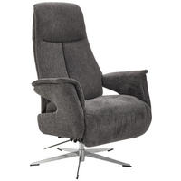 RELAXFÅTÖLJ i textil antracit  - kromfärg/antracit, Design, metall/textil (74/108/86cm) - Livetastic