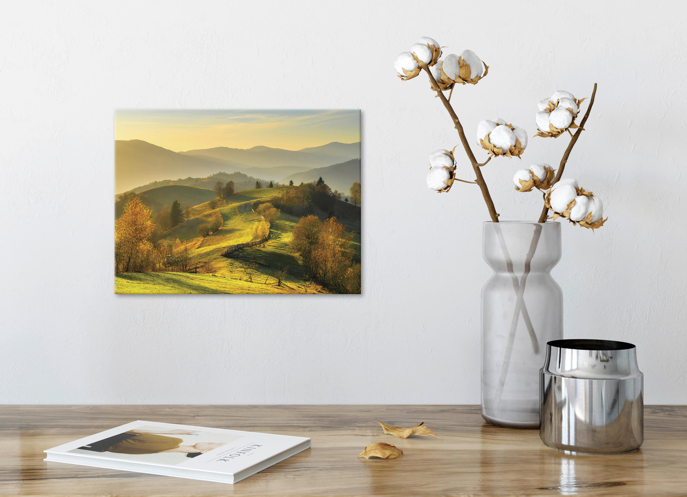 OBRAZ NA PLÁTNĚ, krajina a příroda, 30/40 cm  - vícebarevná, Natur, dřevo/papír (30/40cm)
