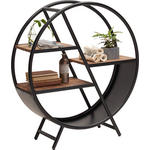 REGAL  90/100/30 cm Naturfarben, Schwarz  - Schwarz/Naturfarben, Trend, Holz/Metall (90/100/30cm) - Landscape