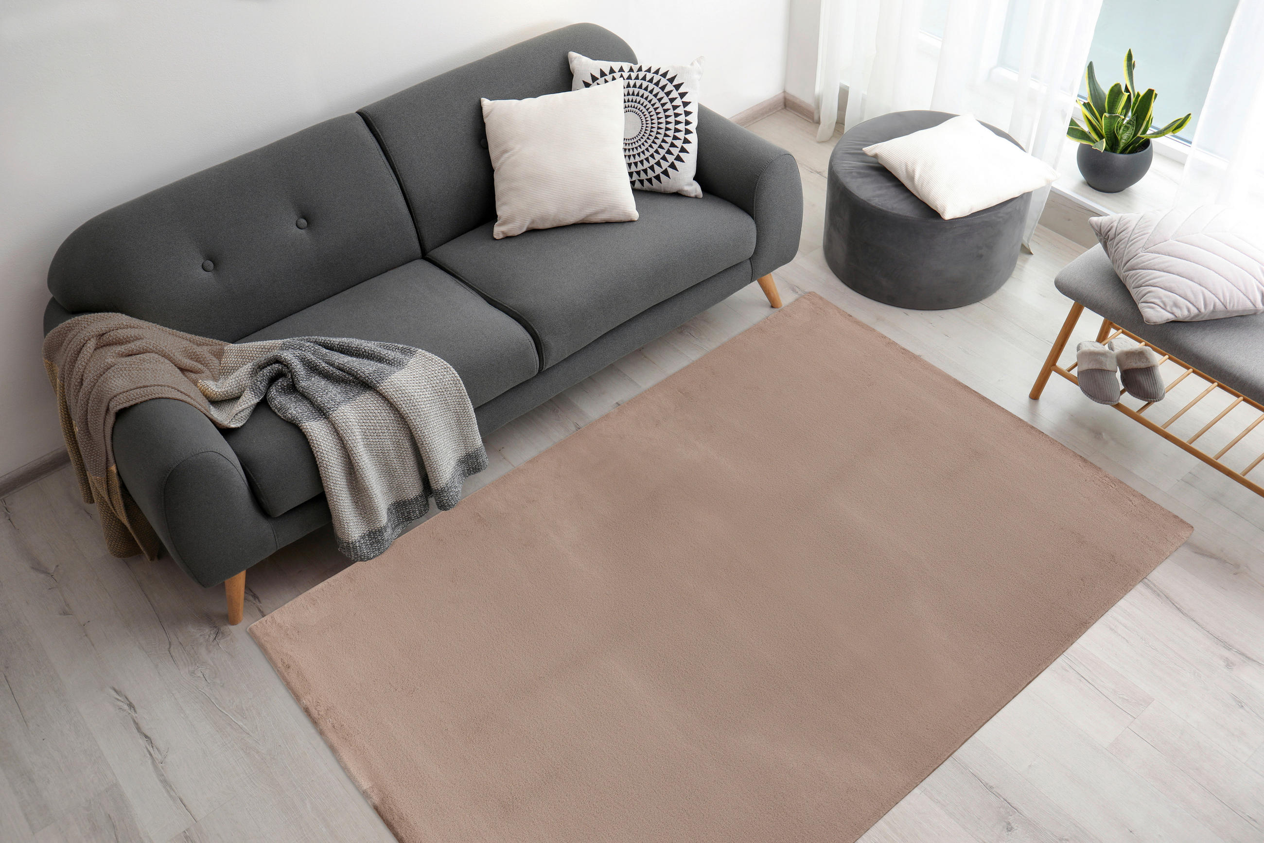 TEPPICH 160/230 cm Creme  - Creme, KONVENTIONELL, Textil (160/230cm)