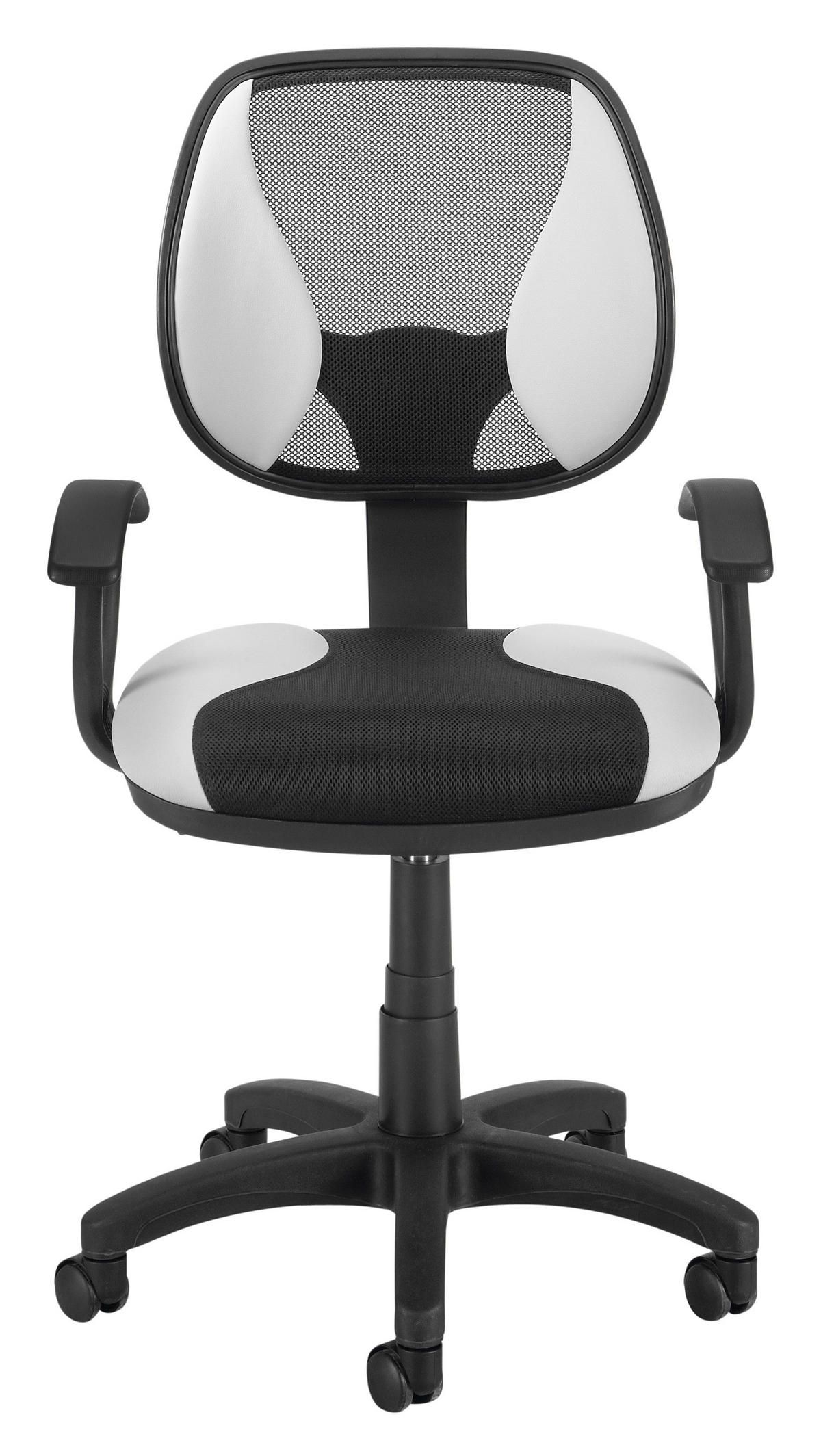 JUGENDDREHSTUHL Netz Schwarz  - Schwarz, KONVENTIONELL, Kunststoff/Textil (60/92-104/60cm) - Boxxx