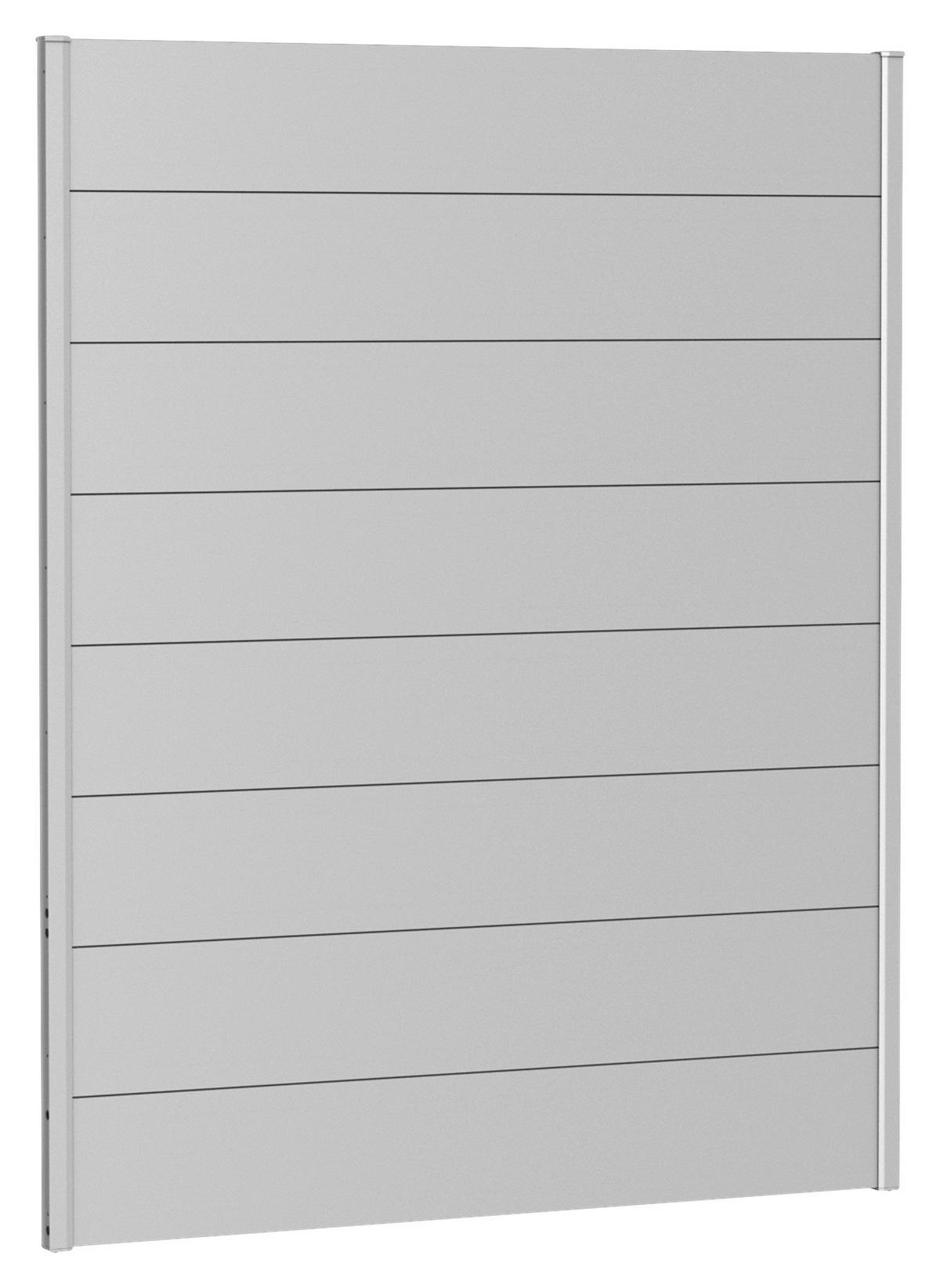SICHTSCHUTZ - Silberfarben, Basics, Metall (145/182/4,4cm) - Biohort