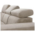 ECKSOFA  in Webstoff Beige  - Beige/Schwarz, KONVENTIONELL, Holz/Textil (244/283cm) - Carryhome