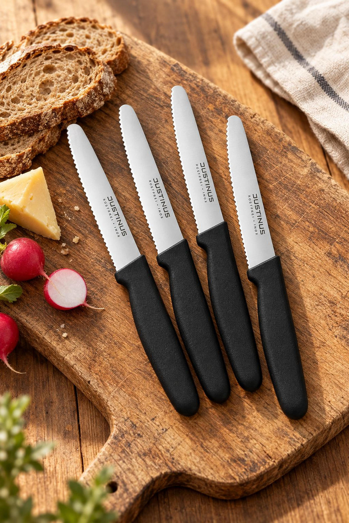 MESSERSET 4-teilig  - Basics (22cm) - Justinus